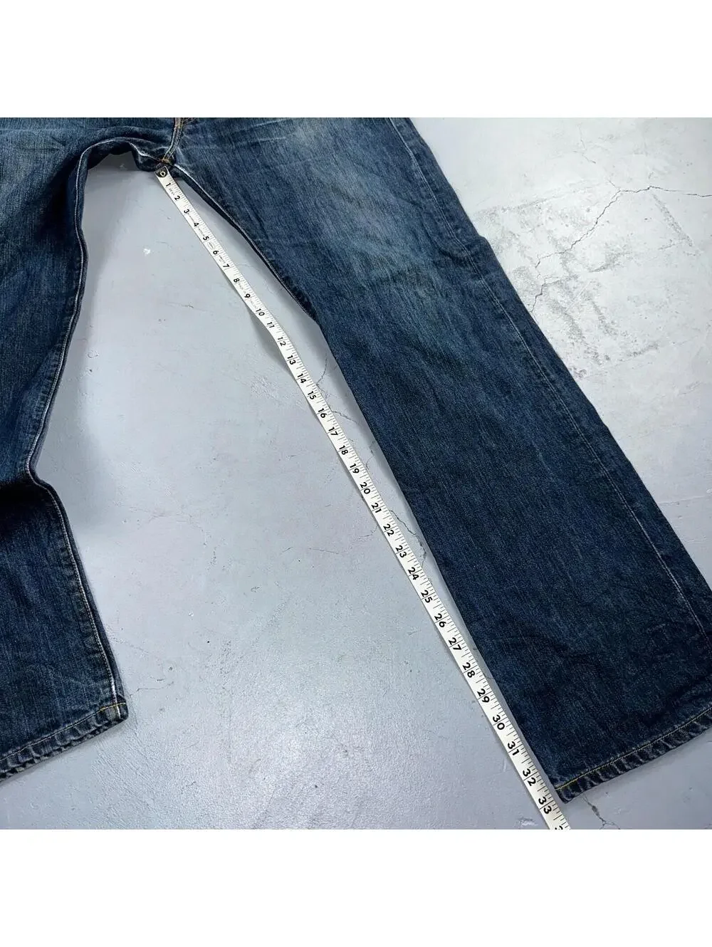 Levis 501 Vintage Y2K XX Straight Leg Jeans Blue Med Wash 38x34 Act 38x33
